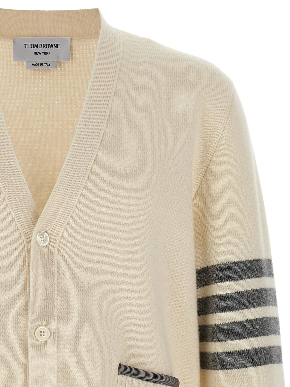 Thom Thom Browne '4 Bar'ウールカーディガン - Image 8