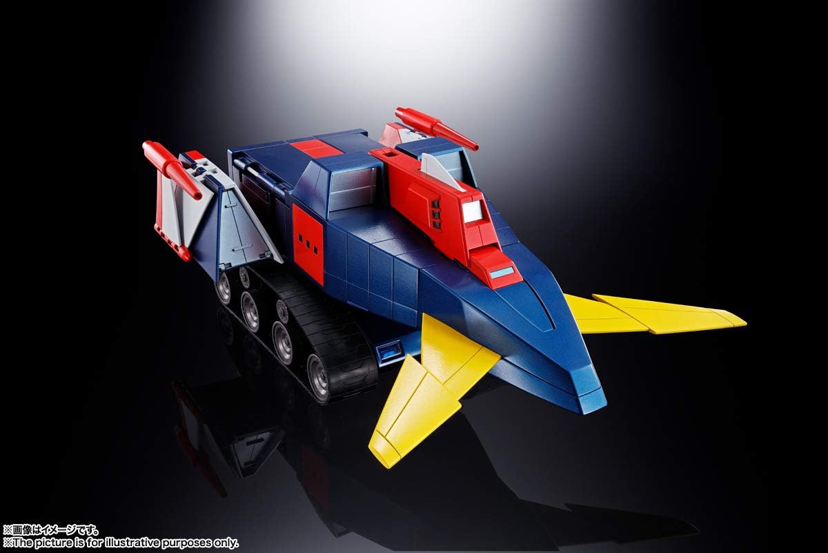 TAMASHII NATIONS Soul of Chogokin GX-66R Invincible Robo Trider G7 Action Figure, Approx. 9.4 inches (240 mm); ABS, PVC & Die Cast; Pre-painted