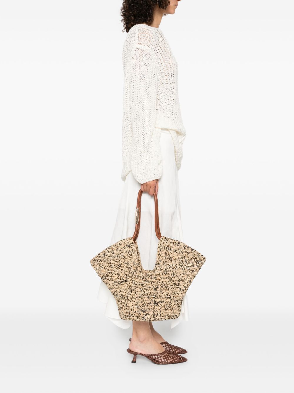 Zimmermann Zimmermann Goldentime Medium Rafia Tote - Image 8