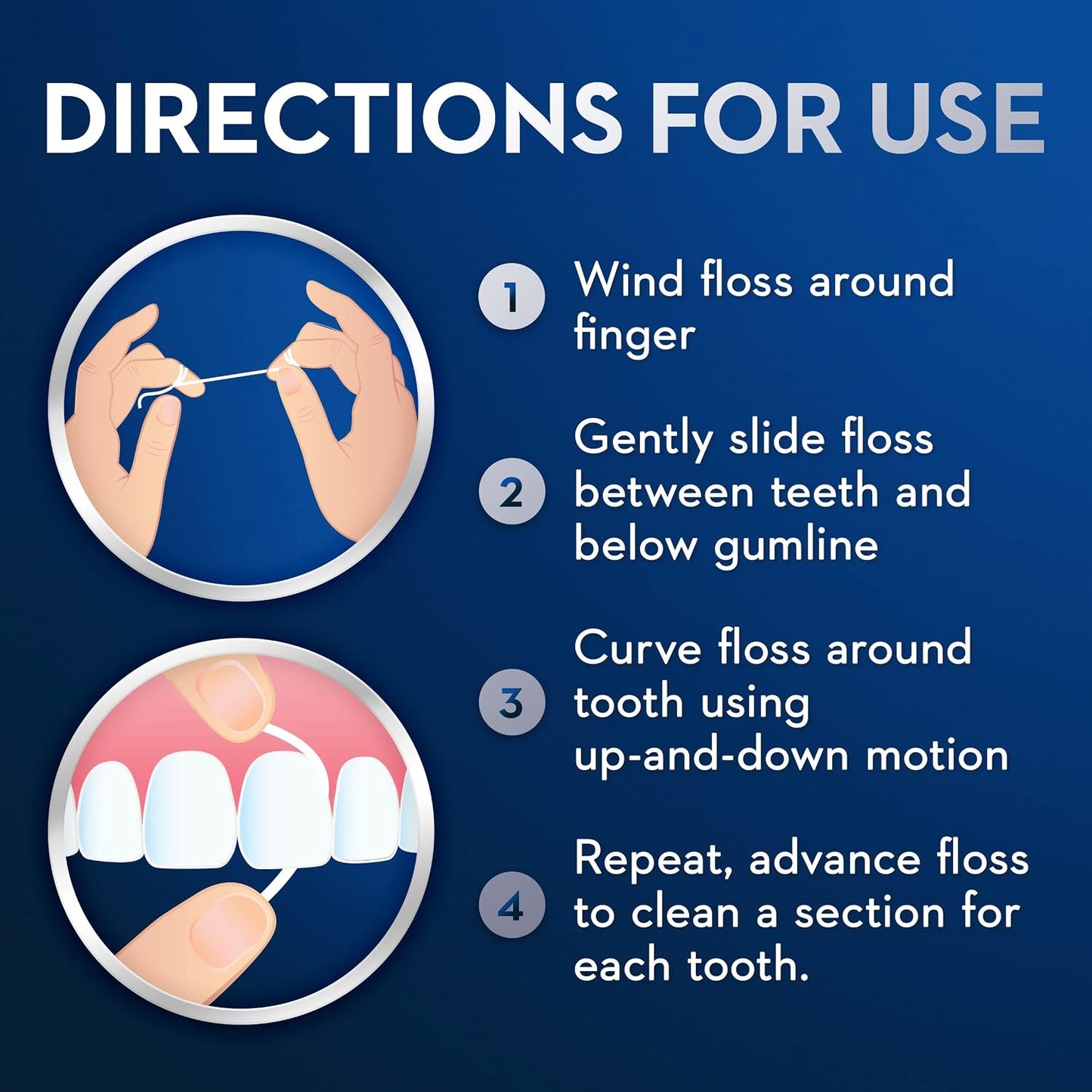 Oral-B Hilo dental para brackets, Super Floss hebras precortadas, menta, 50 unidades, paquete de 2