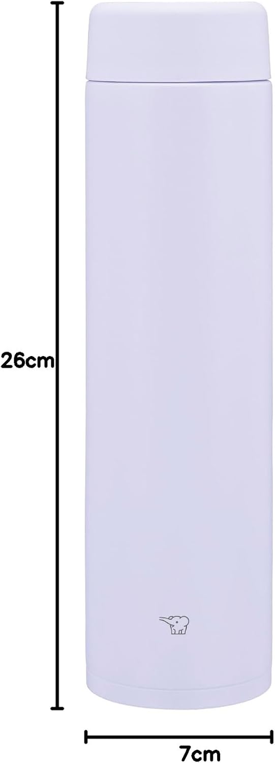 Zojirushi Thermos, 720ml Large Capacity 【Recommended for Sports】, Dishwasher Safe, Seamless Lid, 2 Parts to Wash, Compact, Keeps Hot and Cold, Screw Mug, Icy Purple SM-GS72-VM