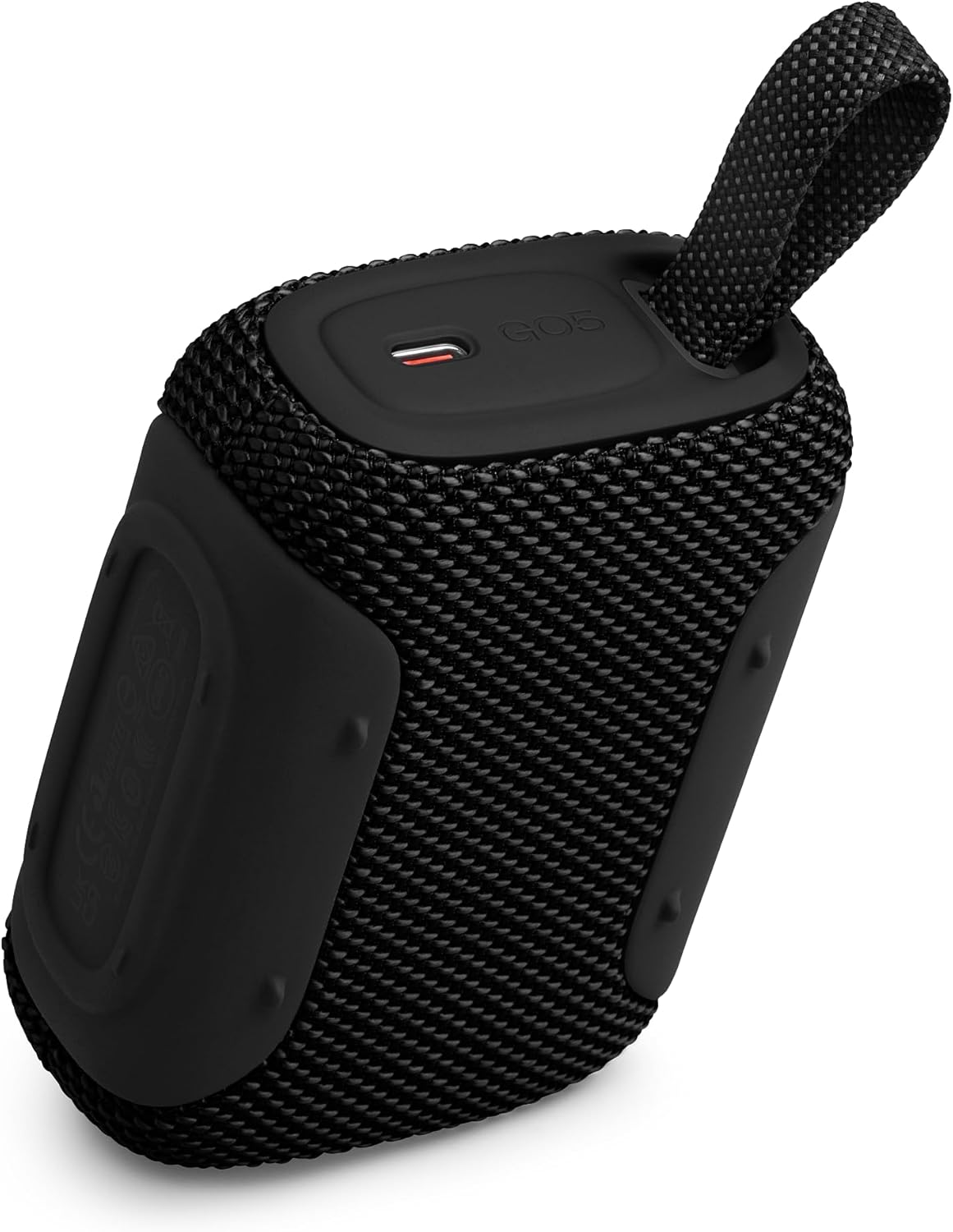 JBL JBLGO5BLKJN GO5 Bluetooth Speaker, USB C Charging, IP68 Dustproof, Waterproof, Lossless Playback, Ambient Edge Light, AirTouch, Stereo Pairing, Small, App Compatible, Auracast Compatible, Passive
