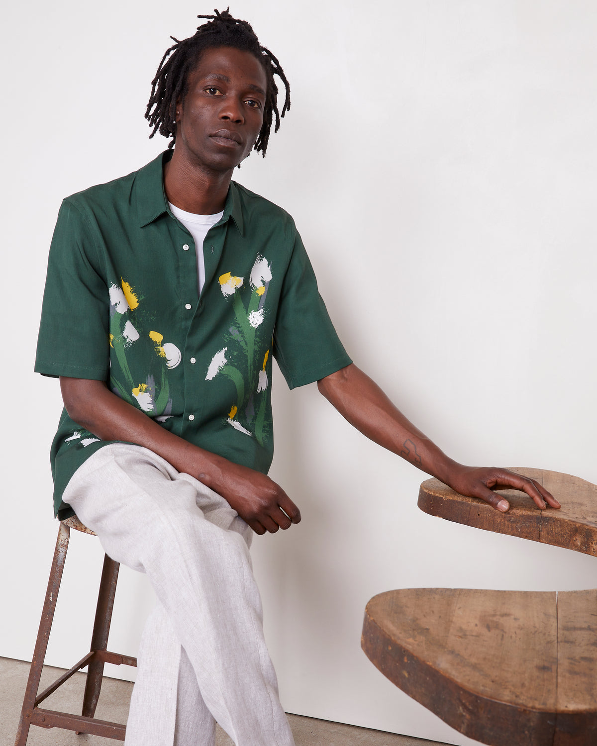 Off Officine Generale Shirts Green - Image 8