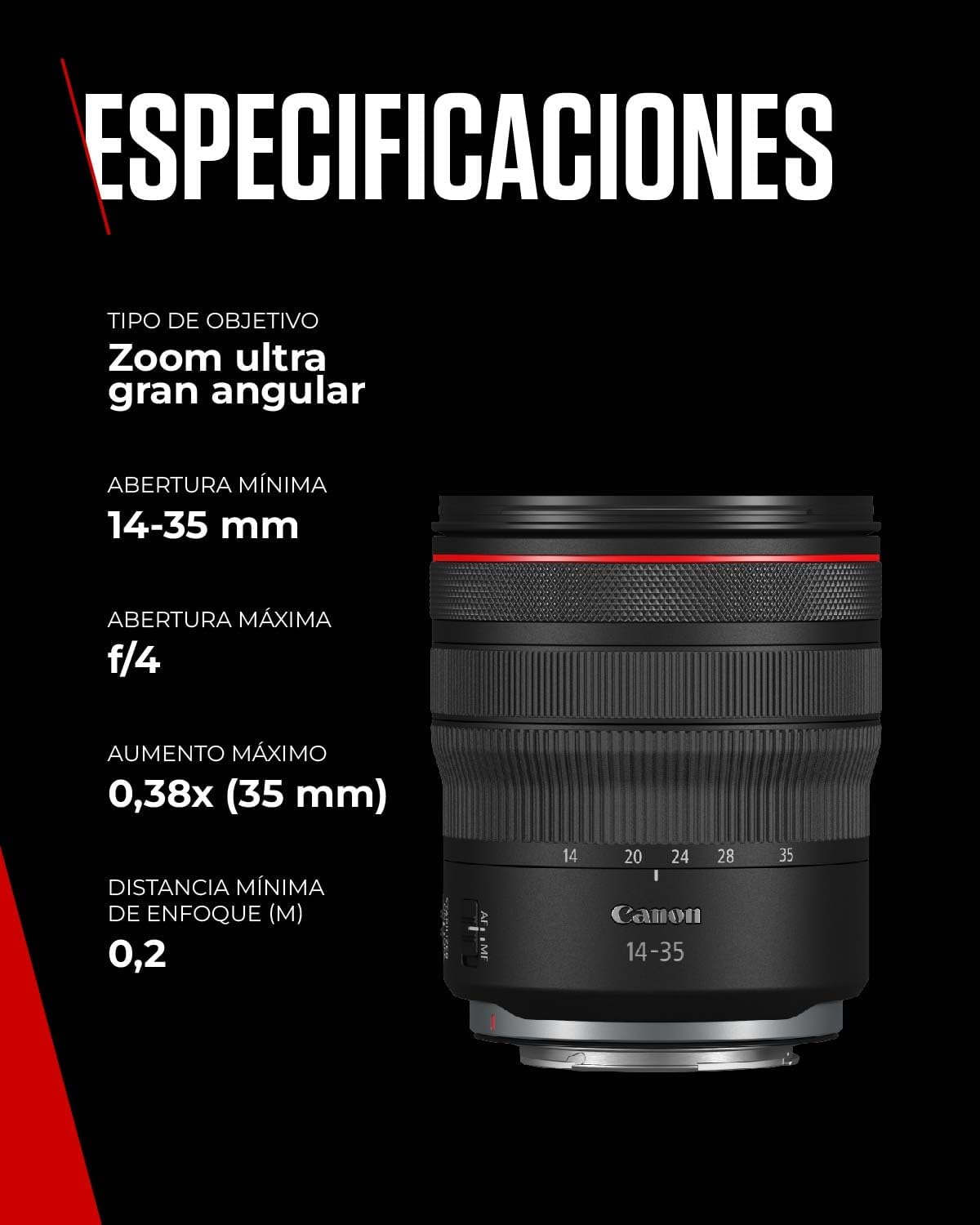 Canon RF14-35mm F4 L IS USM Wide Angle Zoom Lens for Canon