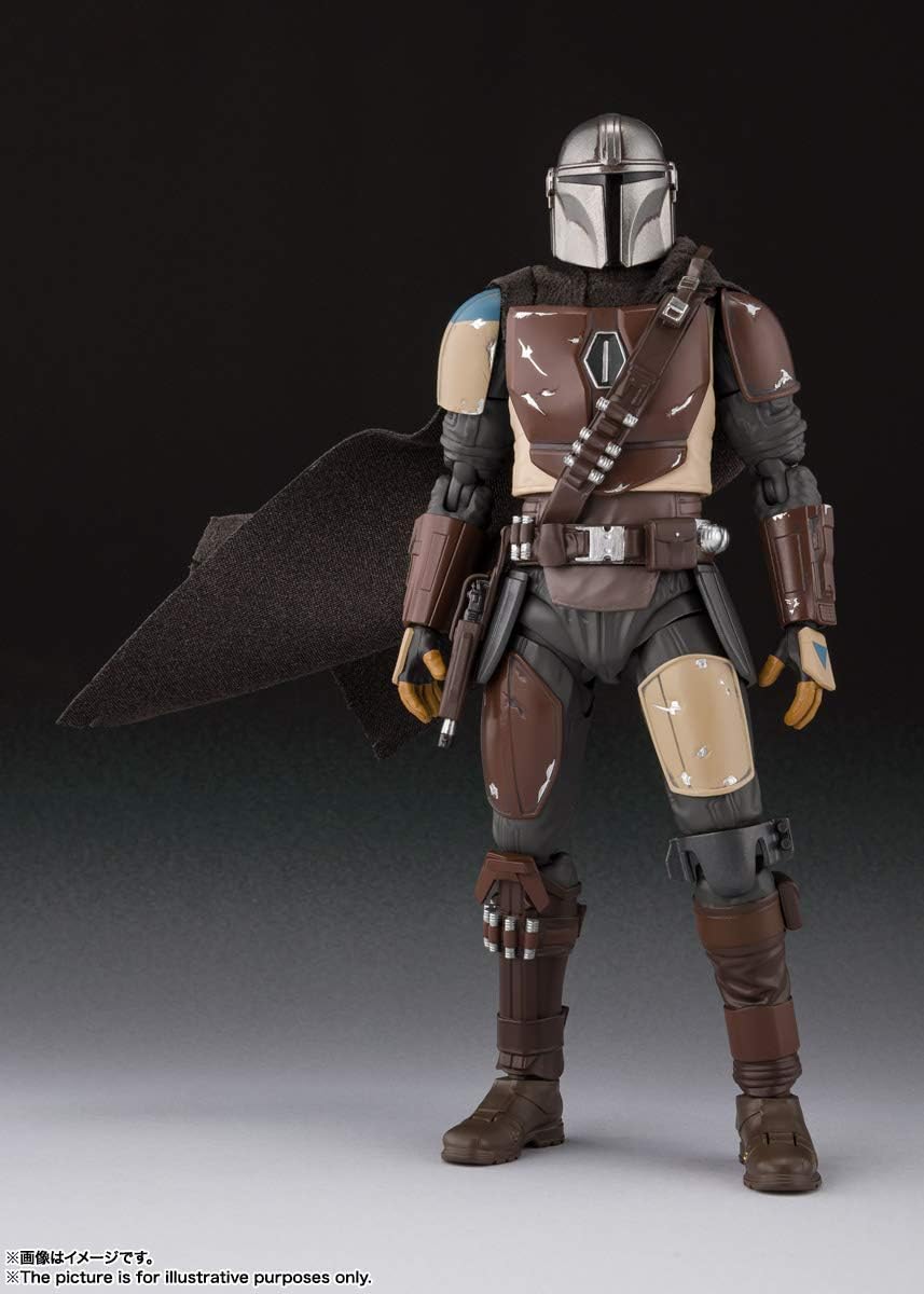 Tamashi Nations S.H. Figuarts The Mandalorian (Star Wars: The Mandalorian) (Resale Version), Approx. 5.9 inches (150 mm), ABS & PVC & Cloth Painted Action Figure
