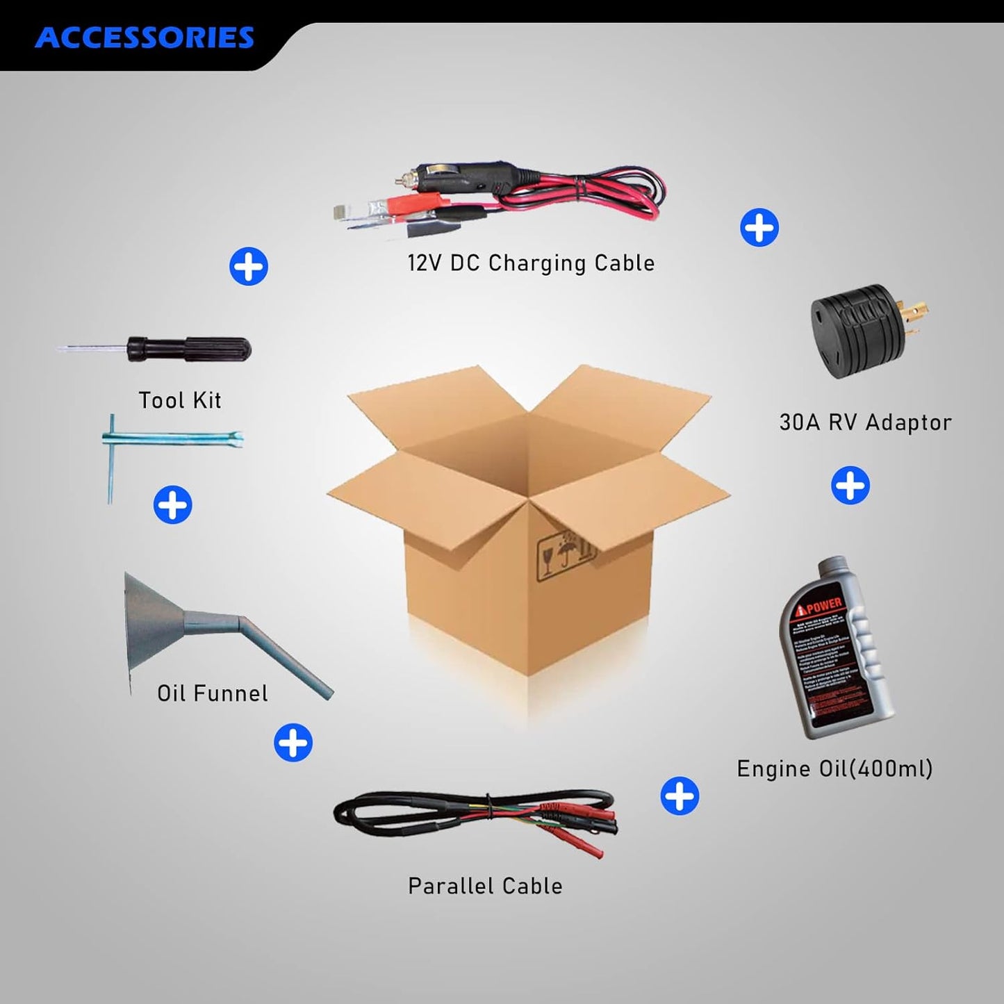 A-iPower Portable Inverter Generator 2400W Ultra Quiet Yamaha Engine Powered RV Compatible EPA & CARB Compliant Ultra Light Backup Home Tailgate Camping (SC2400iP)