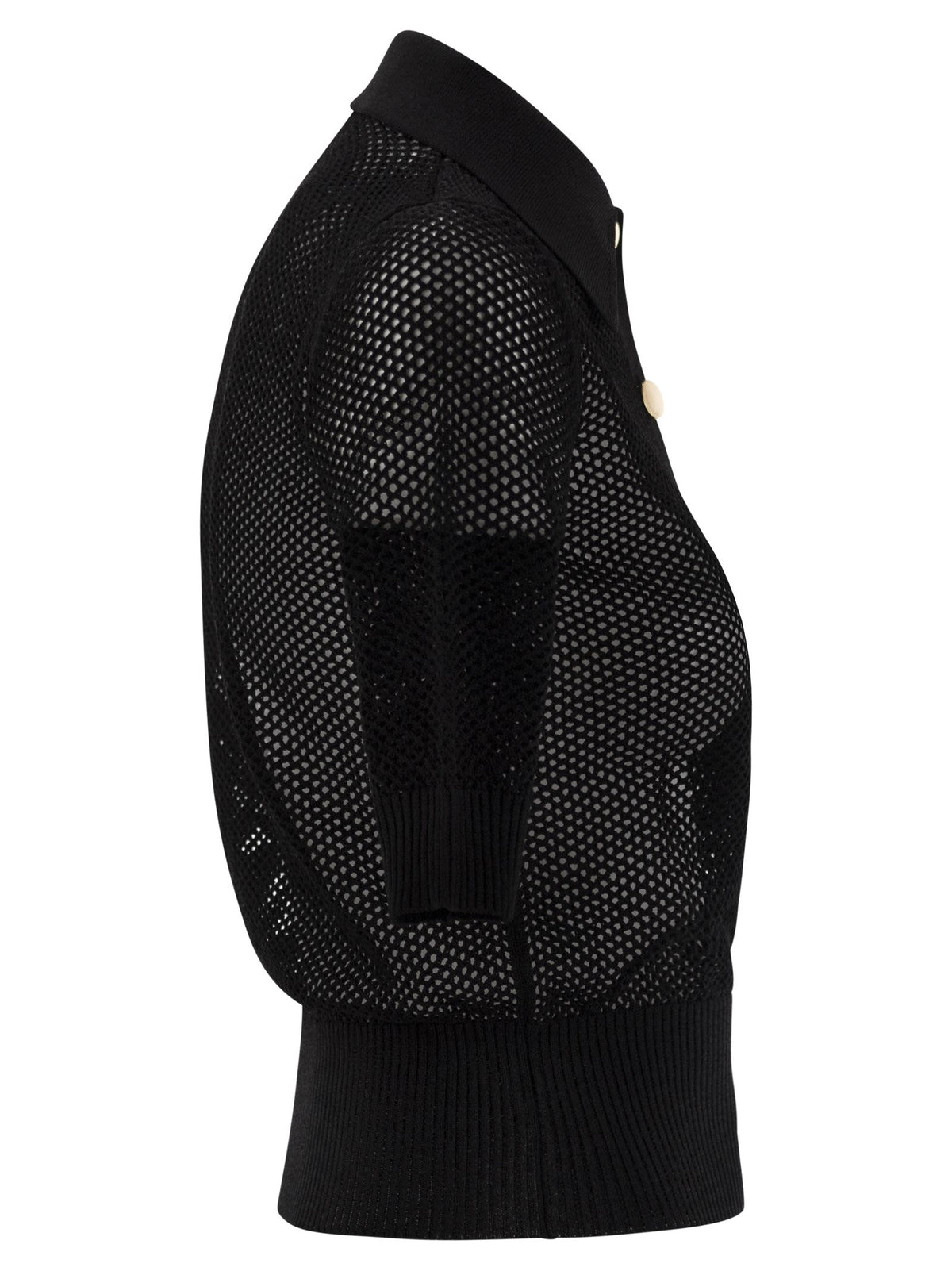 Sportmax SportMax Casta Mesh Knit Polo Shirt - Image 8