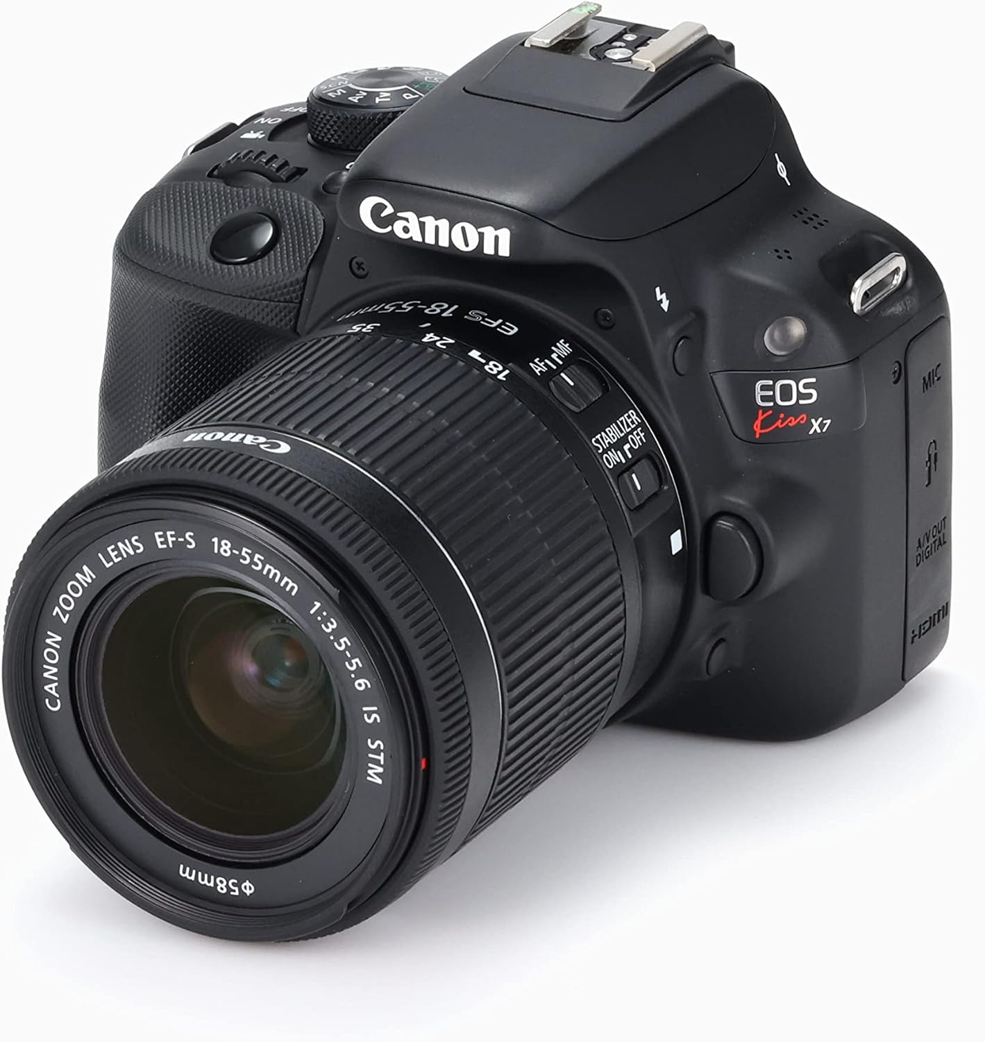 Canon Digital Single-lens Reflex Camera EOS Kiss X7 Lens Kit EF-S18-55mm F3.5-5.6 IS STM Included KISSX7-1855ISSTMLK