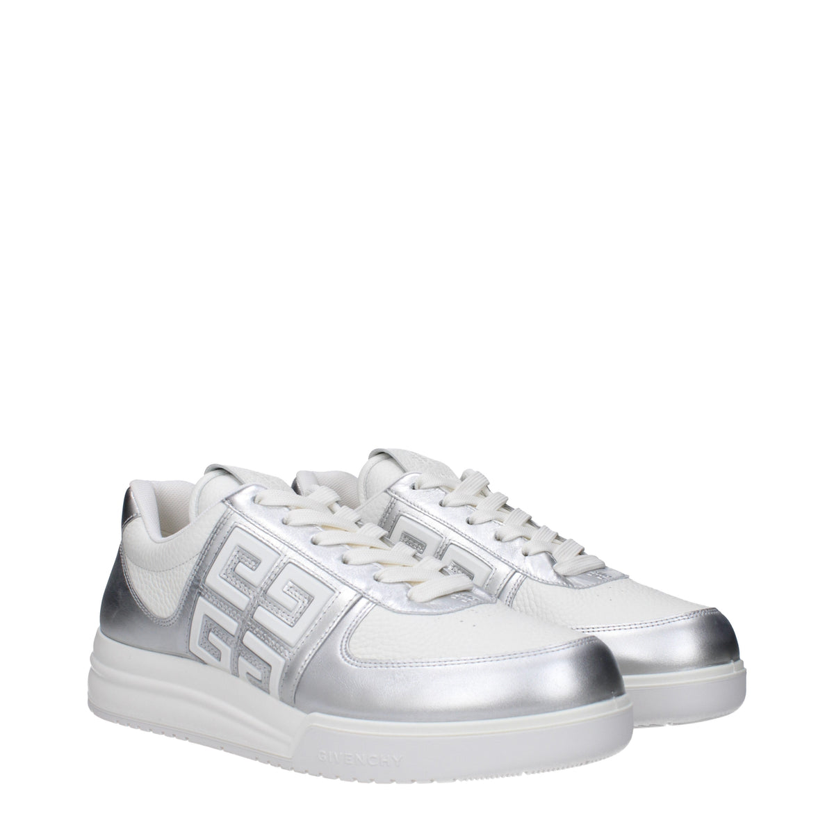Givenchy Givenchy Sneakers Uomo Pelle Bianco/Argento - Image 8