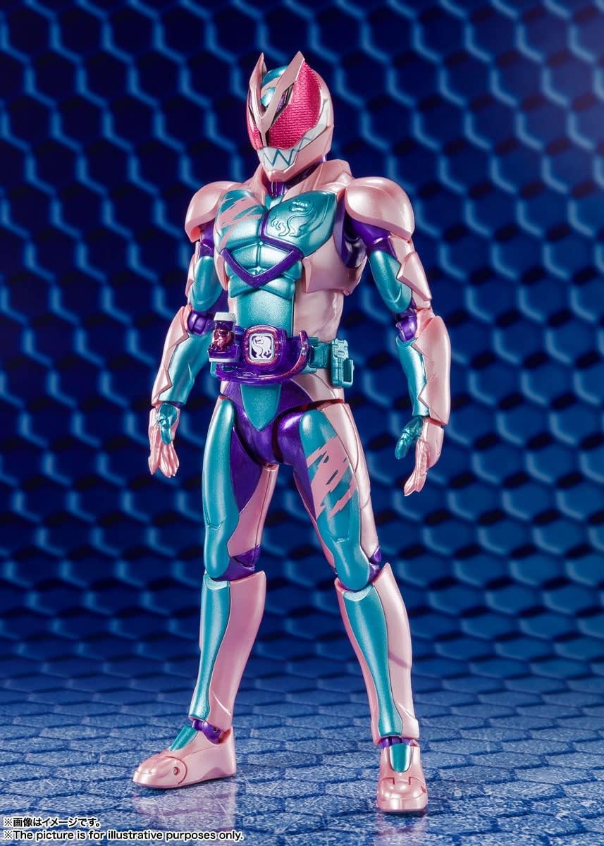 S.H. Figuarts BAS62990 Kamen Rider Review Rex Genome (First Edition), Approx. 5.9 inches (150 mm), PVC, ABS, Pre-painted Action Figure