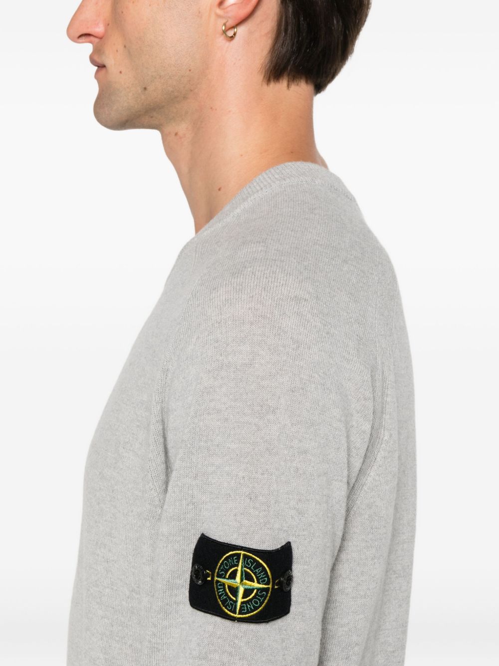 Stone Stone Island Light Wool Crew Neck Sweater - Image 8