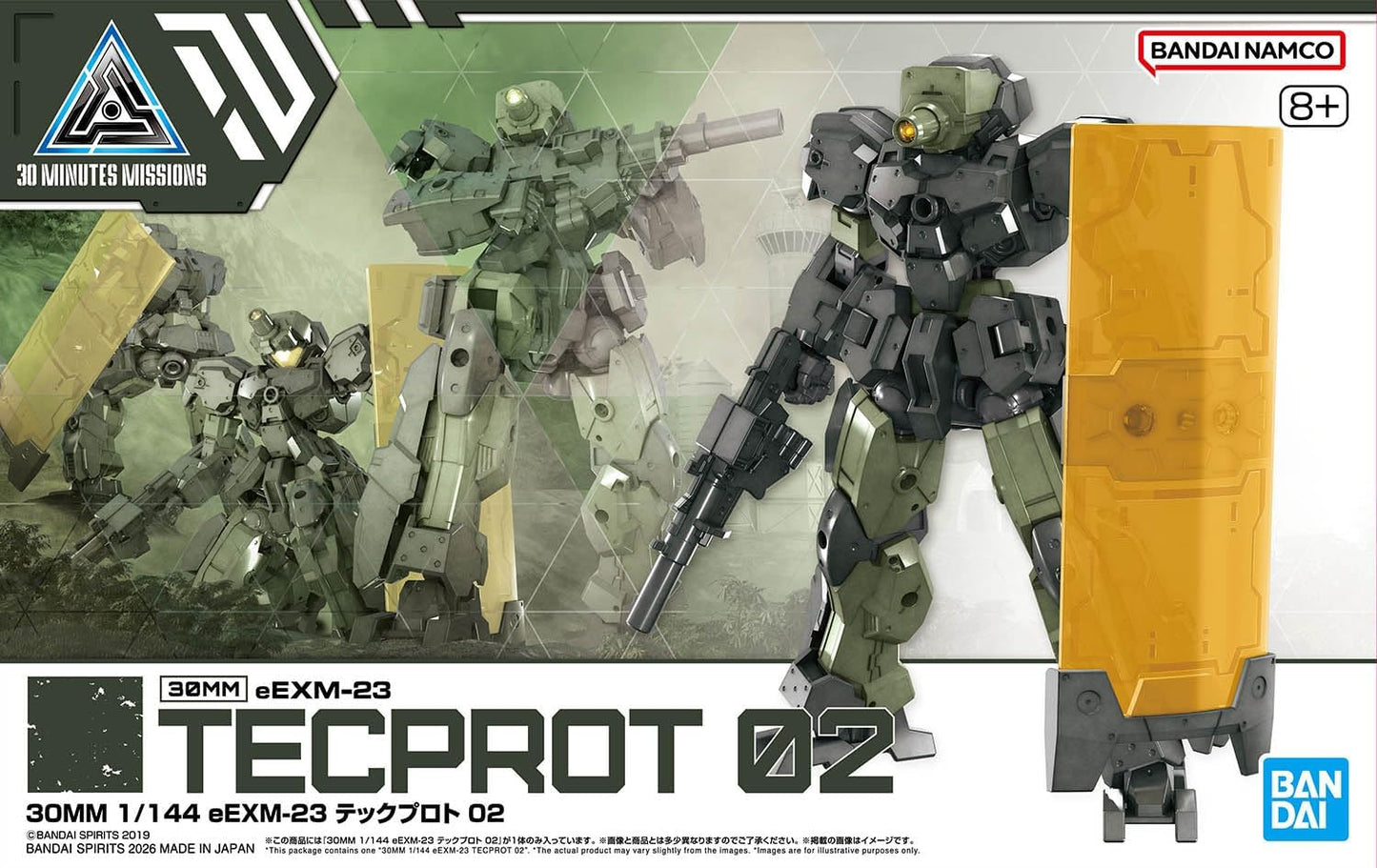 Bandai Spirits 30MM 1/144 eEXM-23 Tech Proto 02 Color-Coded Plastic Model Kit