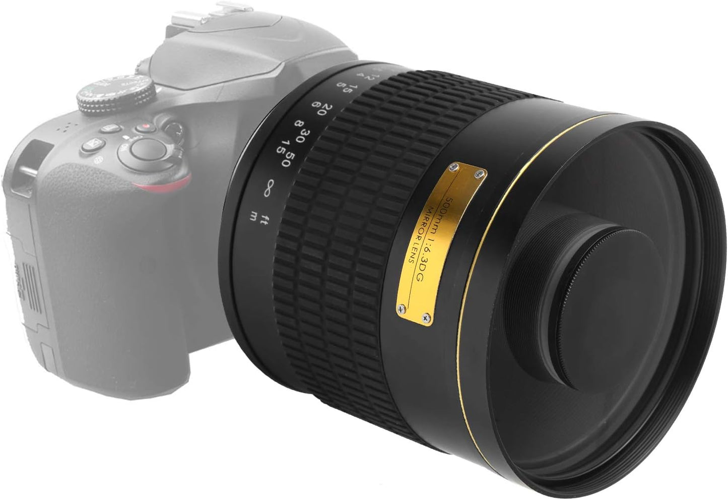 EF Mount Camera Lens, 500mm F6.3 Super Telephoto Manual Focus Lens - Multilayer MC Coating - Long Range Shooting Professional Lens for Canon EF Mount SLR Cameras (Black)
