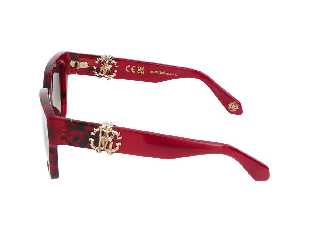Cavalli サングラスロベルトカヴァッリSRC040 M 07 MT Quadri Rosso Lucido /20/140 - Image 8