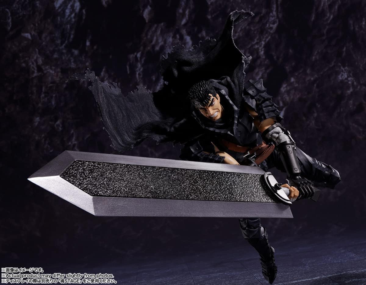 S.H. Figuarts Berserk Guts (Berserk Armor), Approx. 6.3 inches (160 mm), ABS & PVC & Fabric, Pre-painted Action Figure