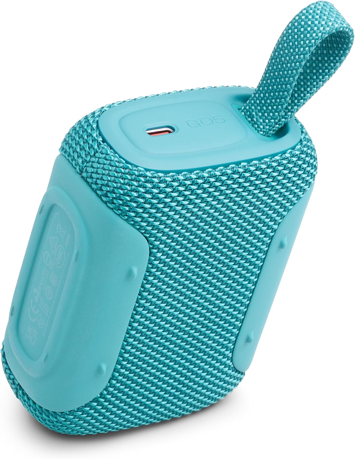JBL GO5 Bluetooth Speaker, USB C Charging, IP68 Dustproof, Waterproof, Lossless Playback, Ambient Edge Light, AirTouch, Stereo Pairing, Small, App Compatible, Auracast Compatible, Passive Radiator