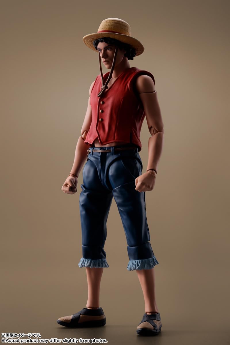 S.H. Figuarts Monkey D. Luffy (A Netflix Series: One Piece), Approx. 5.7 inches (145 mm), PVC & ABS, Pre-painted Action Figure