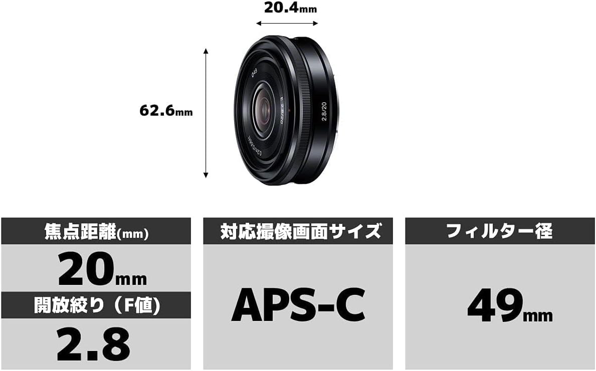 Sony SEL20F28 Camera Lense