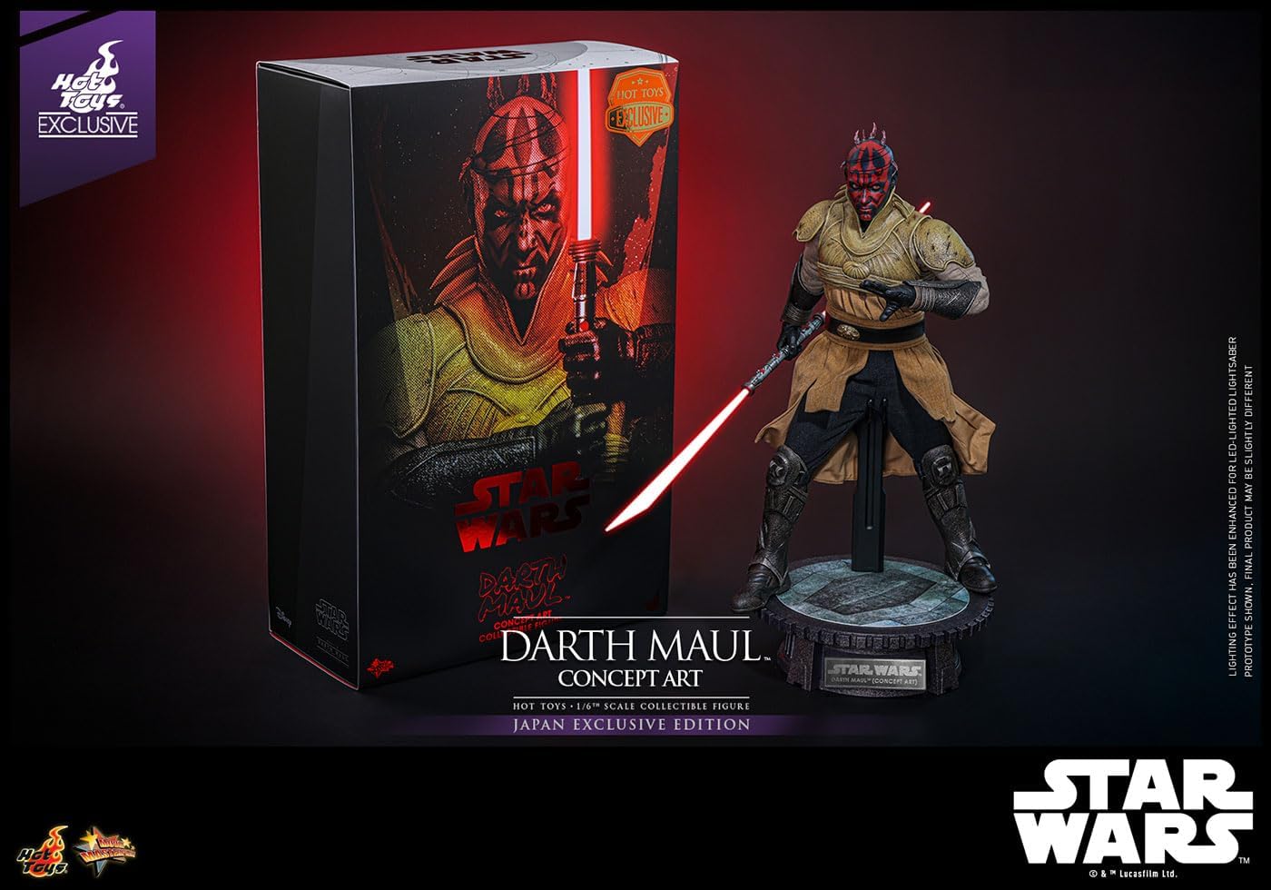 Movie Masterpiece Star Wars Episode 1 / Phantom Menus 1/6 Scale Figure Darth Maul (Concept Art) (Includes Bonus Sleeve)