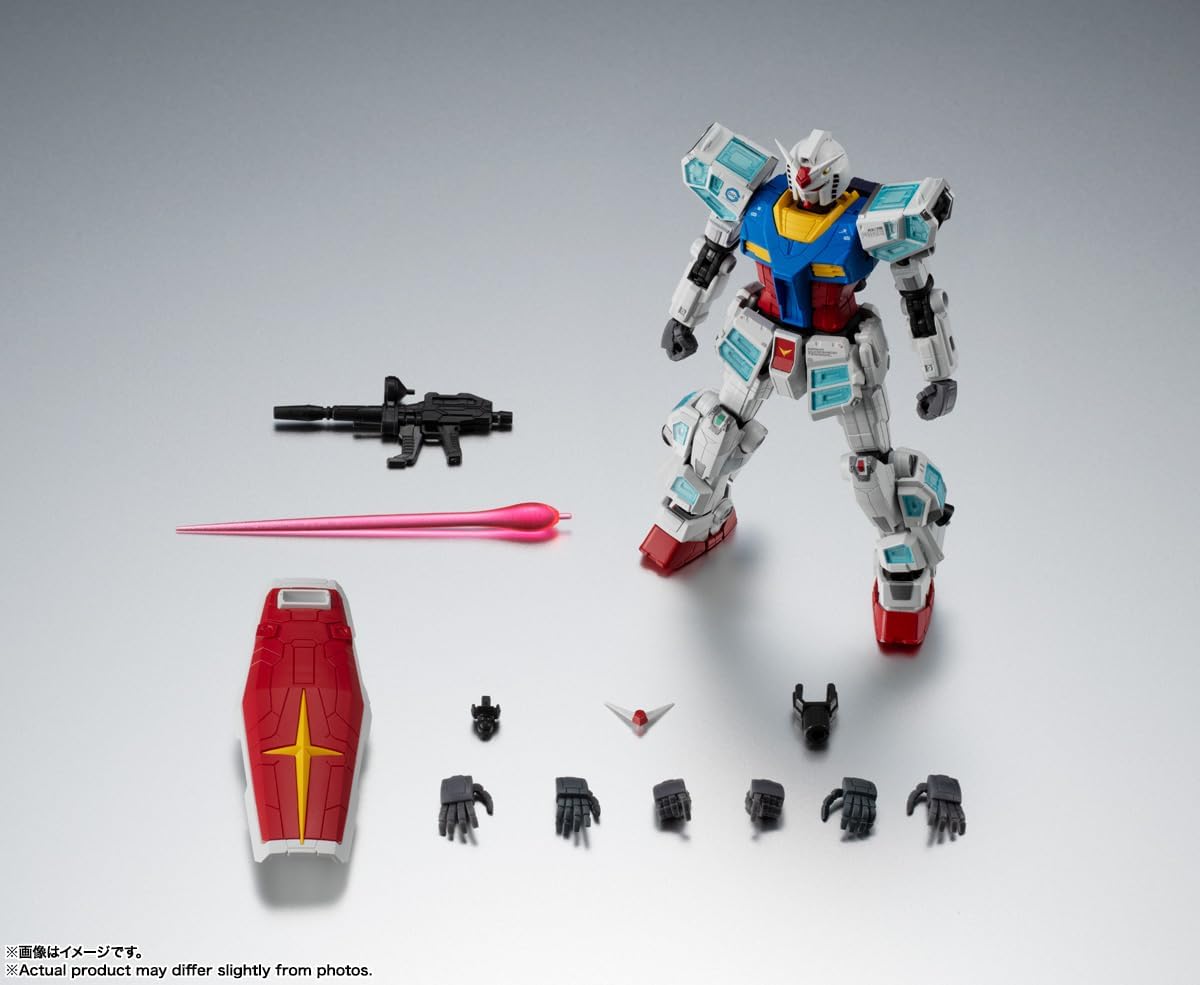 TAMASHII NATIONS EXPO2025 ROBOT SPIRITS Osaka・Kansai Expo "GUNDAM NEXT FUTURE PAVILION" RX-78F00/E Gundam, Approx. 5.1 in (130 mm), PVC & ABS, Pre-painted Articulated Figure