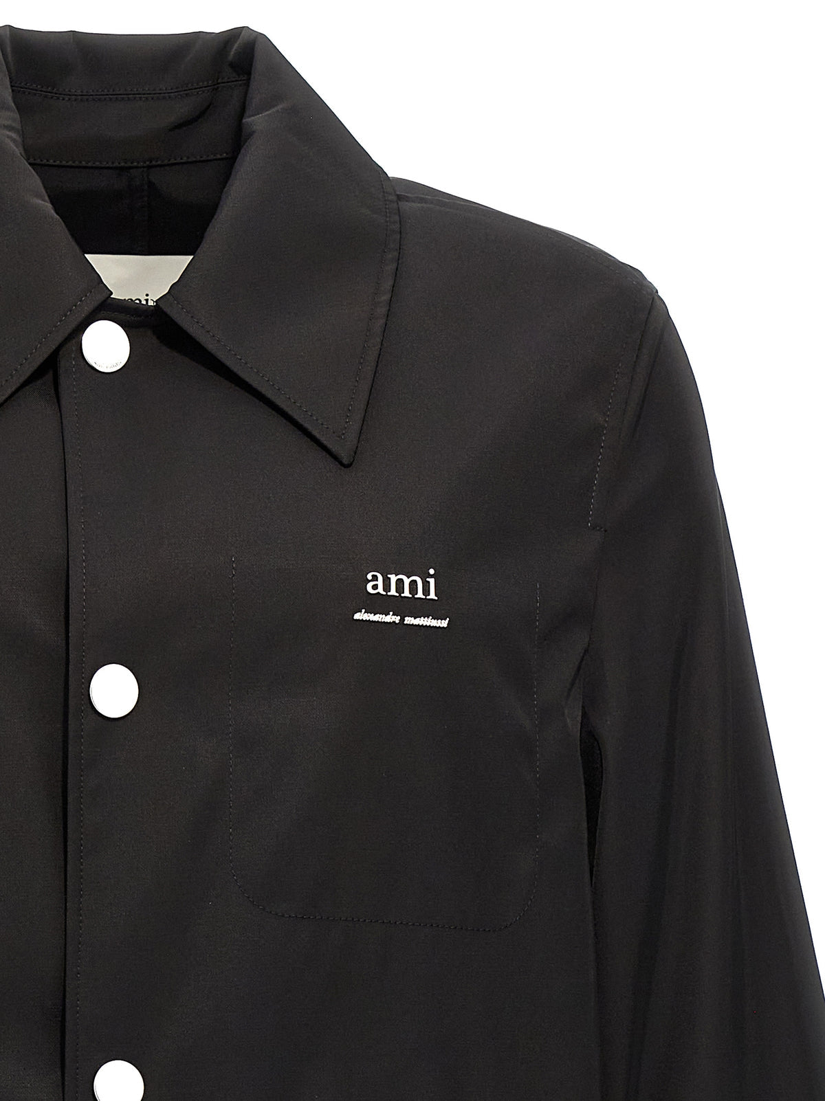 Ami Ami Paris Technical Twill Trench Coat - Image 8