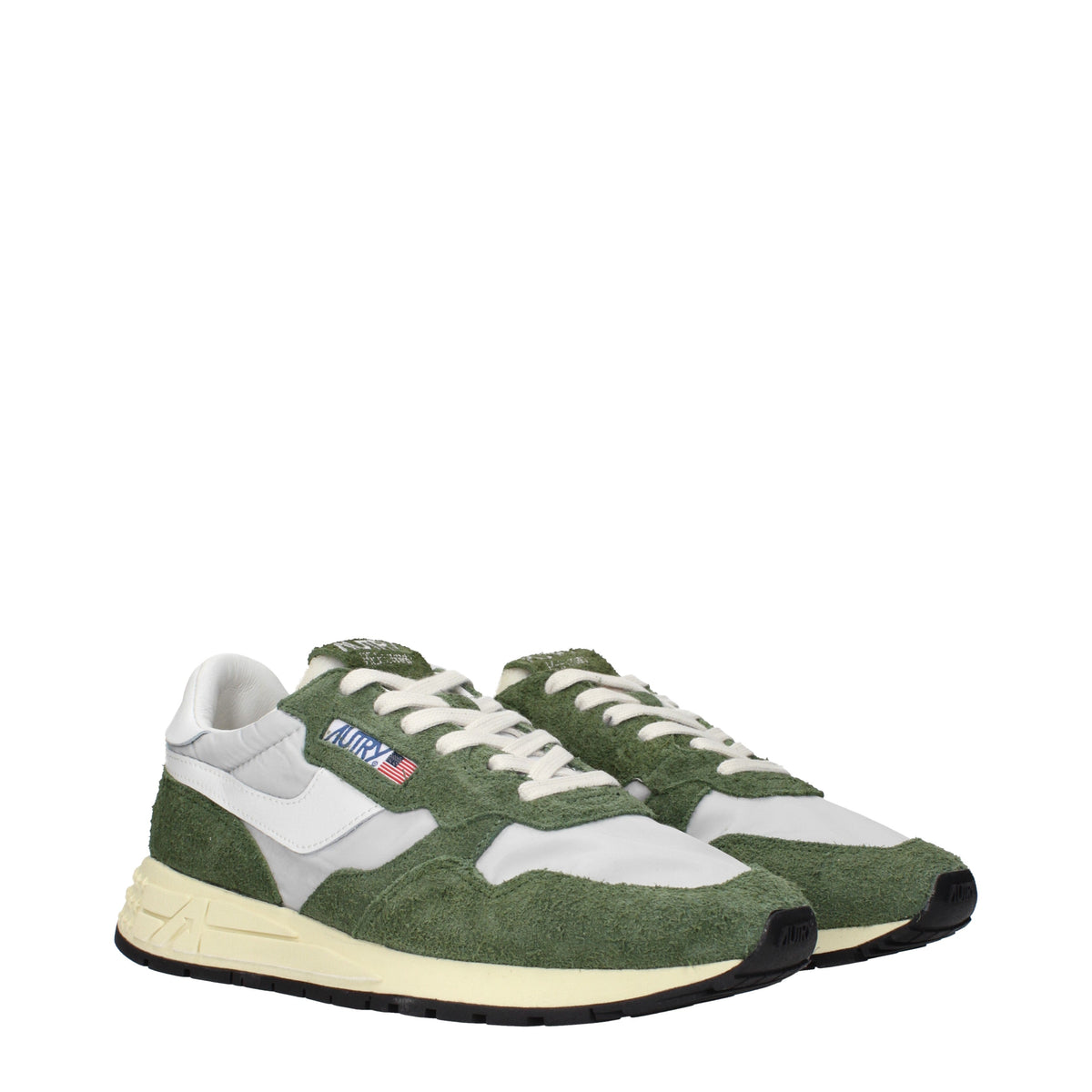 Autry オートリーメンズs スニーカー スエード グリーン/グレー - Image 8