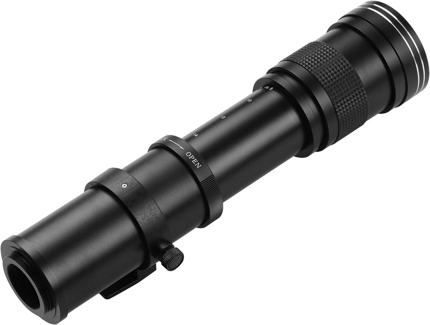 LOUJIN Camera MF Super Telephoto Zoom Lens F/8.3-16 420-800mm T2 Mount (with AI Mount Adapter Ring) Universal 1/4 Screw Replacement for Nikon AI Mount D50 D90 D5100 D7000 D3 D5100 D3100 D3000D60