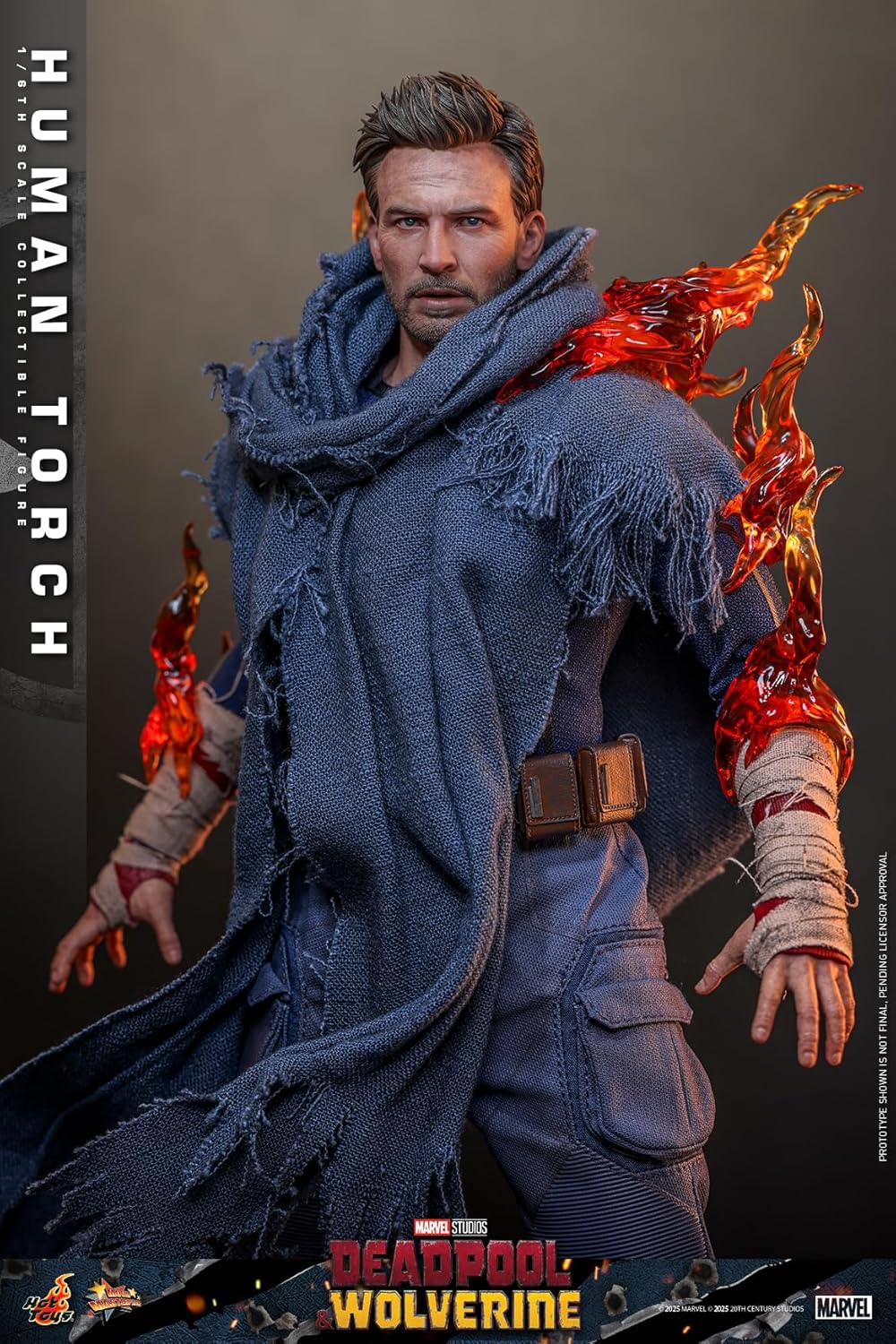 Movie Masterpiece Deadpool & Wolverine Human Torch 1/6 Scale Figure