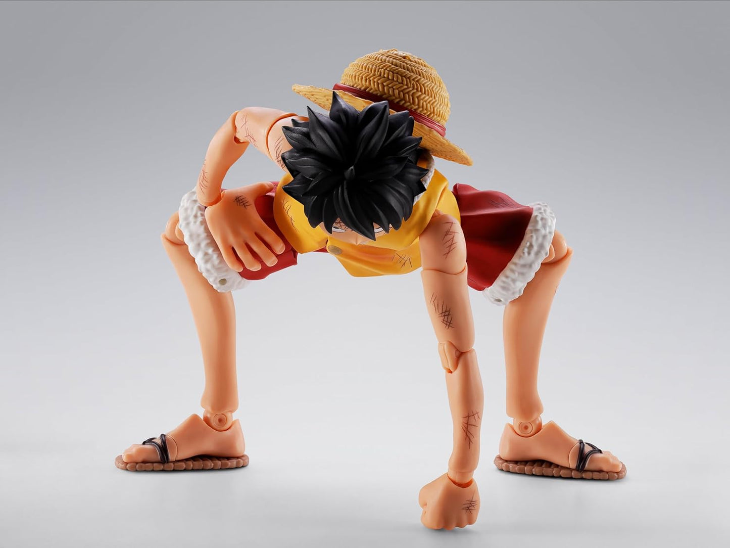 Tamashi Nations S.H. Figuarts One Piece Monkey D. Luffy Marinford Final Battle, Approx. 5.7 inches (145 mm), PVC & ABS Pre-Painted Action Figure