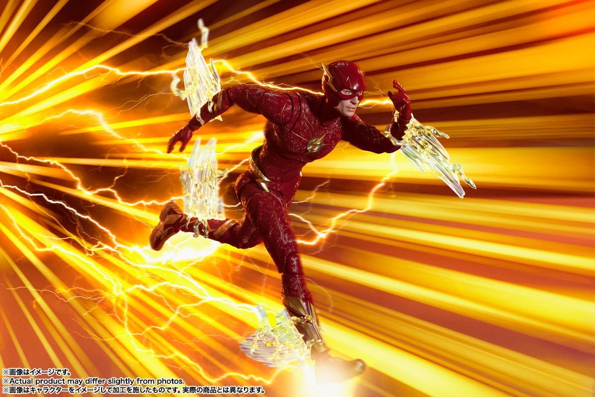 S.H. Figuarts Flash (The Flash), Approx. 5.9 inches (150 mm), PVC & ABS, Pre-painted Action Figure