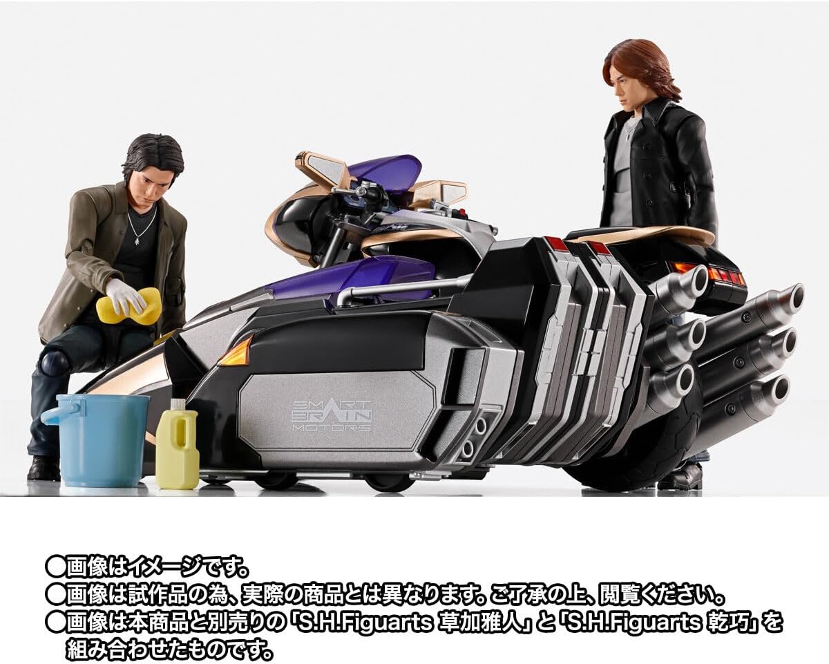 Tamashi Nations S.H Figuarts Kamen Rider 555 Side Basher, Approx. 8.3 inches (210 mm), PC & PVC & Die-Cast Painted Action Figure