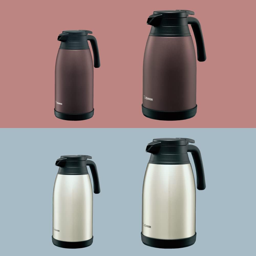 Zojirushi Mahobin SH-RA19-TA Stainless Steel Pot, 64.2 fl oz (1.9 L) Pot, Tabletop, Wide Mouth, Approx. 2.6 inches (6.5 cm), Stainless Steel Vacuum Double Wall Thermal Bottle, Heat Retention/Cold
