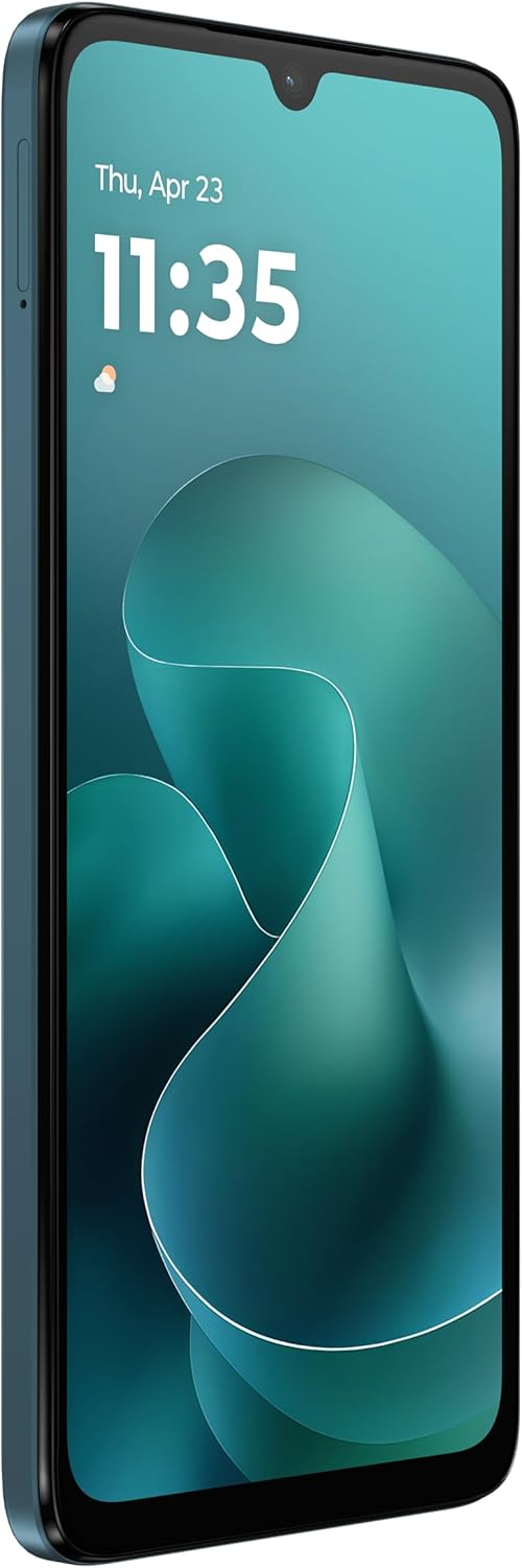 Motorola motog06, 4 GB, 128 GB, Tapestry Blue, SIM Free Smartphone Device, NFC Compatible, Vegan Leather, Gorilla Glass, Authorized Dealer Product, 6.9 Inches, High Brightness, IPS HD+, IP64