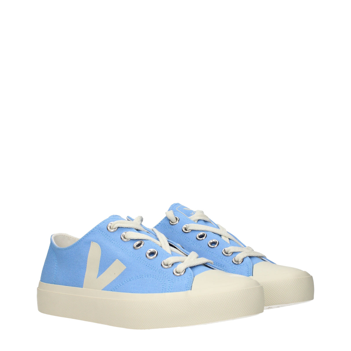 Veja ヴェジャ ワタ イイ ウィメンズs スニーカー ファブリック スカイブルー/ベージュ - Image 8