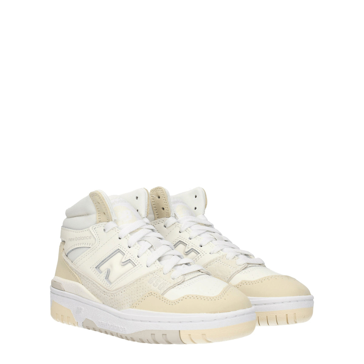 Designer Brand ニューバランススニーカー650女性レザーホワイト/クルミ - Image 8