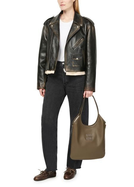 MIU MIU レザー製トートバッグ - Image 8