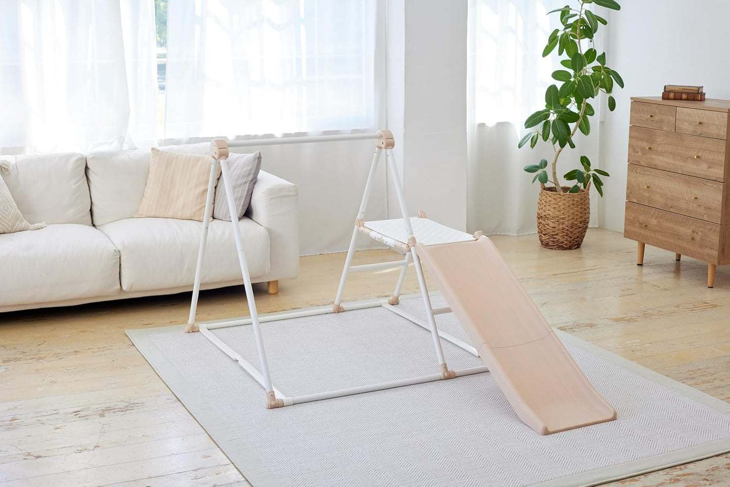 Nonaka Seisakusho (NONAKA WORLD) Folding Long Slope Kids Park, F, Natural