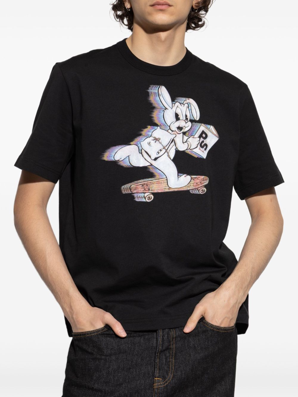 Paul PS By Paul Smith Skate Bunny Cotton Tシャツ - Image 8