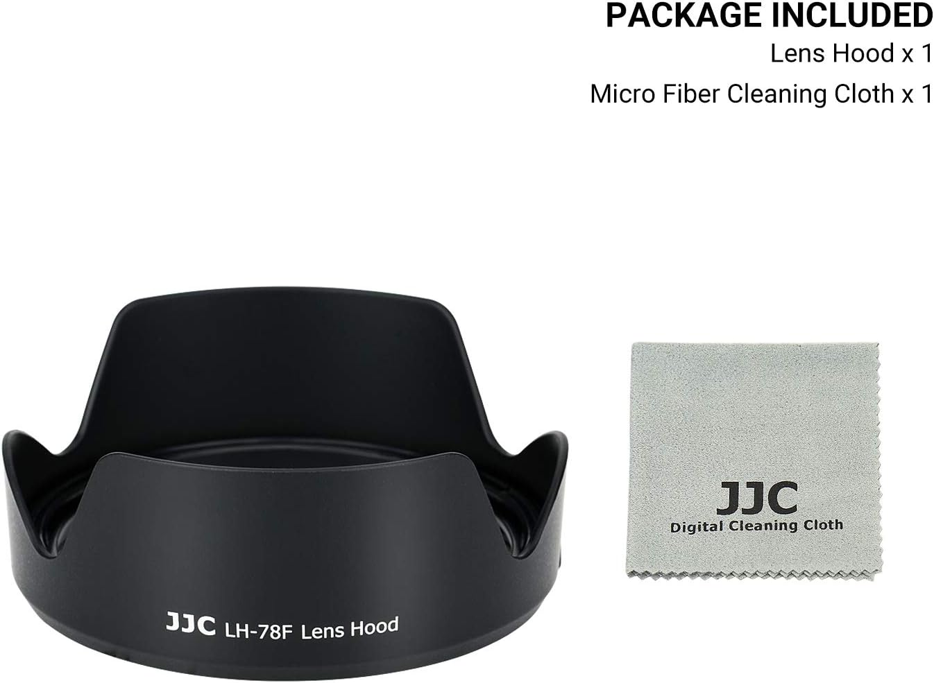 JJC Reversible Lens Hood for Canon EW-78F Compatible RF 24-240mm F4-6.3 IS USM Lens Compatible with Canon EOS R5 R6 RP R Ra