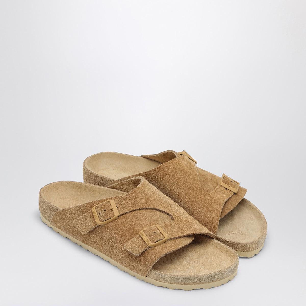 Birkenstock Birkenstockスライドzürichエクサイトクリームは、スエードで色を付けます - Image 8