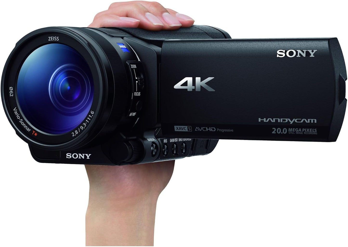 SONY ビデオカメラ FDR-AX100 4K 光学12倍 ブラック Handycam FDR-AX100 BC