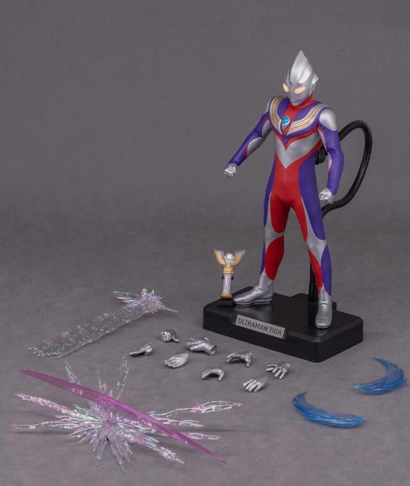 Alphamax Ultraman Tiga, Multi-Type, 1/12 Action Figure, Complete Product, Luminous, Japanese Version