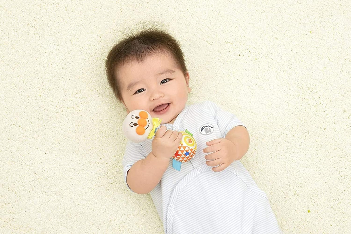 BabyLabo Anpanman First Rattle, Easy Grip