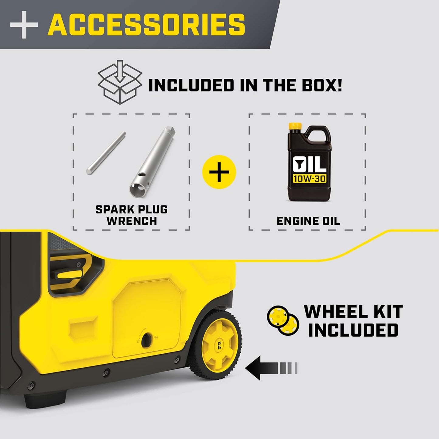 Champion Power Equipment 6500ワット RV対応 ポータブルインバーター発電機 静音技術とCOシールド付き