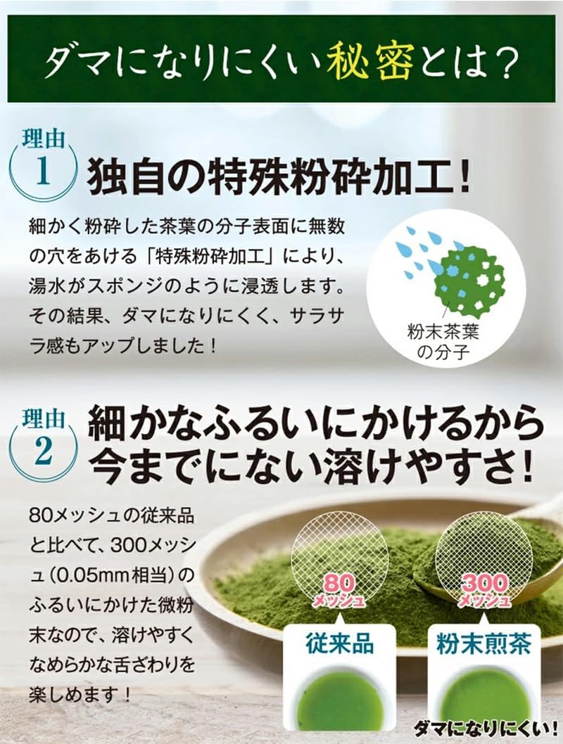 Kyoto Ujitawara Tea House 27493 Powdered Sencha Tea Tea, Smooth, 3 Flavors, 18 Bags (6 Sticks x 3 Types), Peach, Lemon, Apple