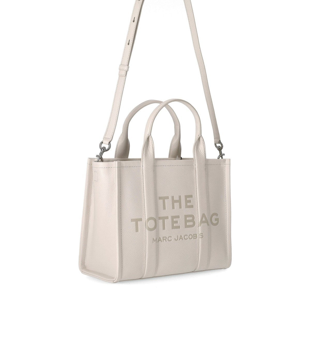 Marc マークジェイコブスレザーミディアムトートコットンハンドバッグ - Image 8