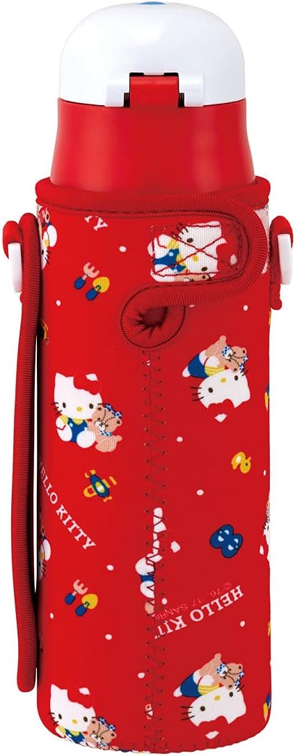 スケーター(Skater) 水筒 子供用 直飲み 470ml カバー付き サンリオ ハローキティ 女の子 保冷専用 ステンレス 軽量タイプ waterbottle スポーツボトル キッズ こども 水瓶 KSDC4-A