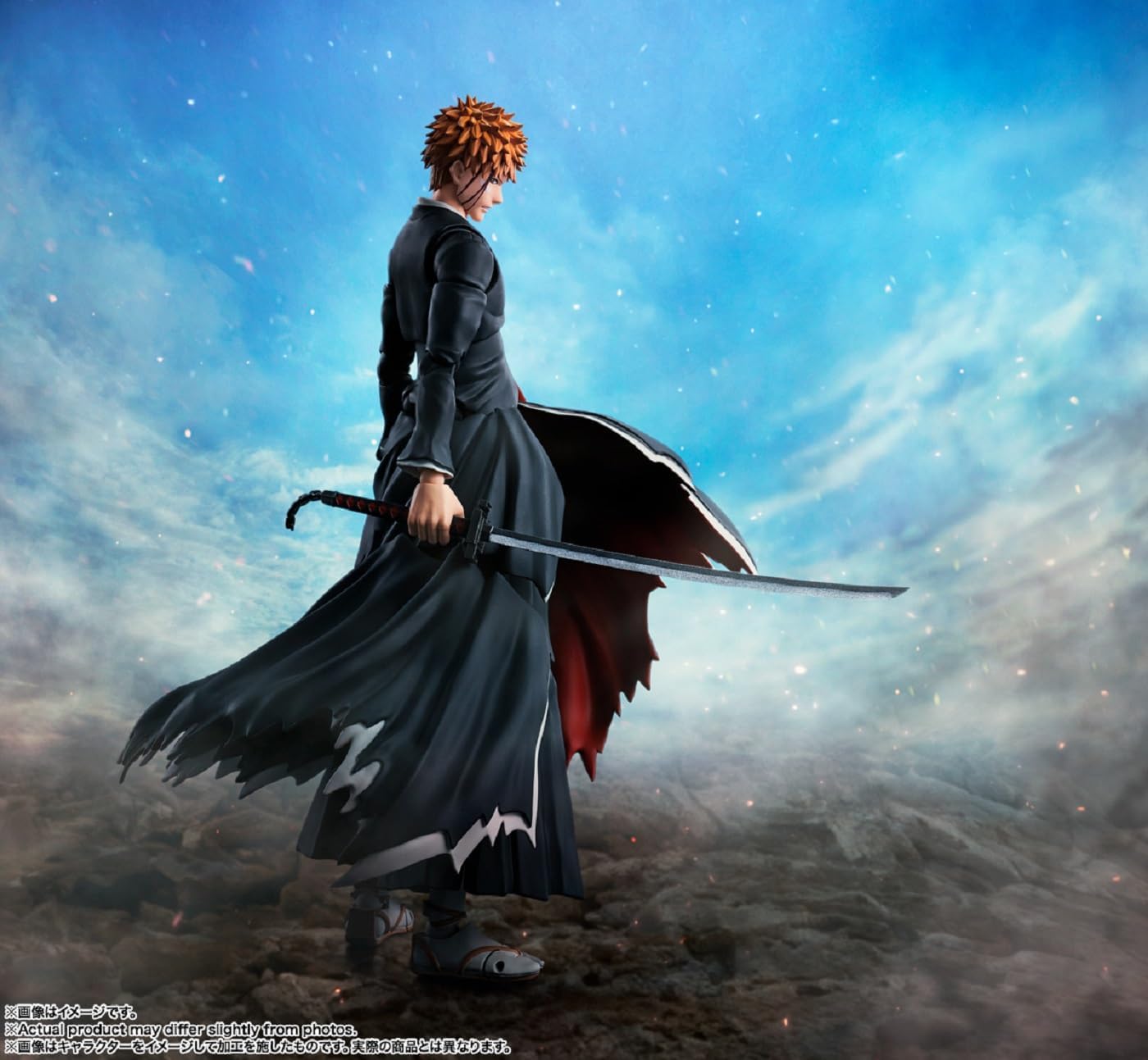 TAMASHII NATIONS S.H. Figuarts BLEACH Kurosaki Ichigo Tsuki Fang Tsuki Tsuki Tenju Approx. 6.1 inches (155 mm), PVC & ABS Pre-painted Action Figure