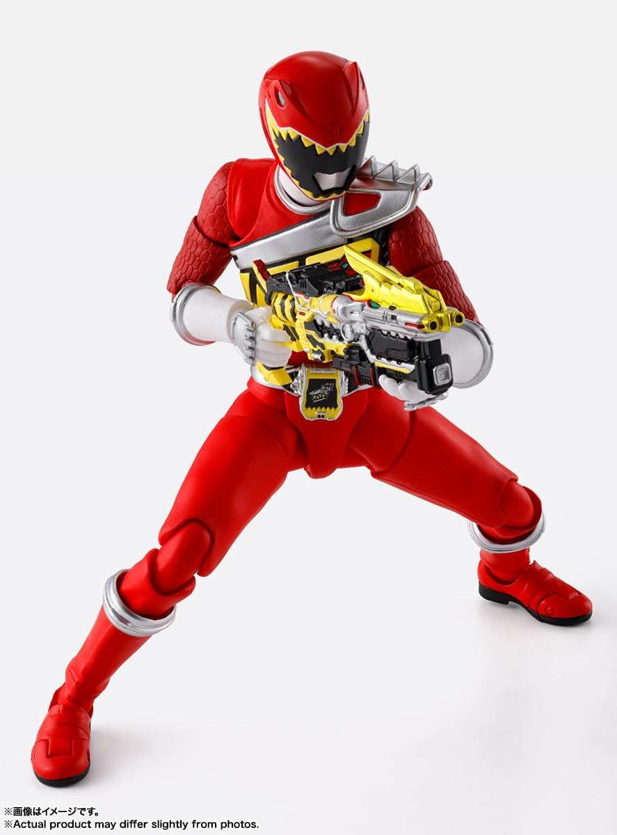 S.H. Figuarts (True Bone Carving Process) Juden Sentai Kyoryuger Kyoryu Red, Approx. 5.7 inches (145 mm), ABS & PVC Pre-painted Action Figure