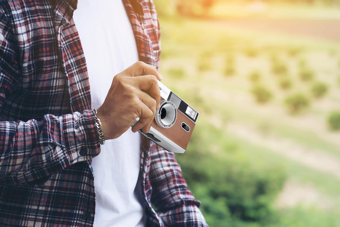 AgfaPhoto Reusable Photo Camera 35mm Brown